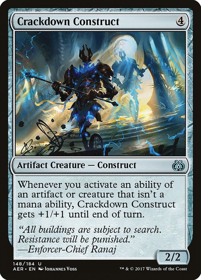 Crackdown Construct [Aether Revolt] | Card Citadel