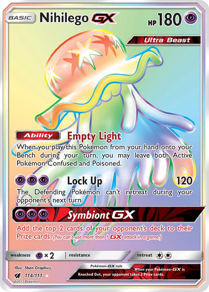 Nihilego GX (114/111) [Sun & Moon: Crimson Invasion] | Card Citadel