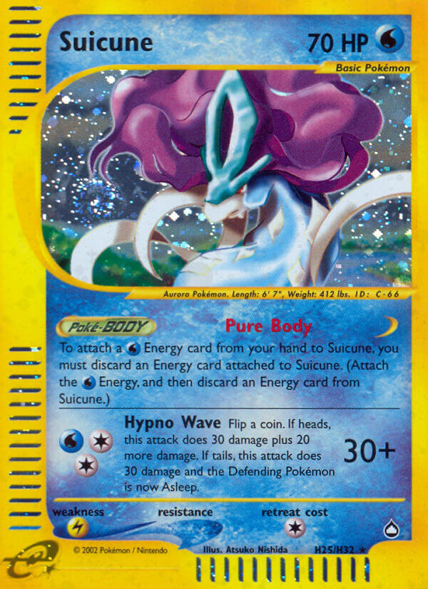 Suicune (H25/H32) [Aquapolis] | Card Citadel