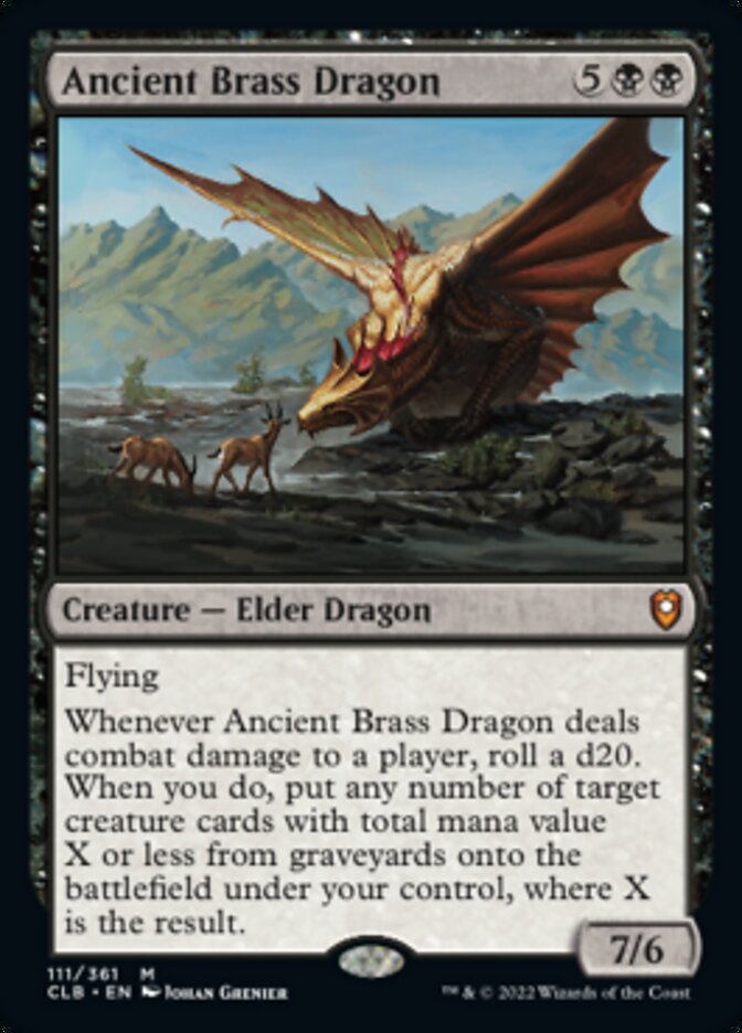 Ancient Brass Dragon [Commander Legends: Battle for Baldur's Gate] | Card Citadel