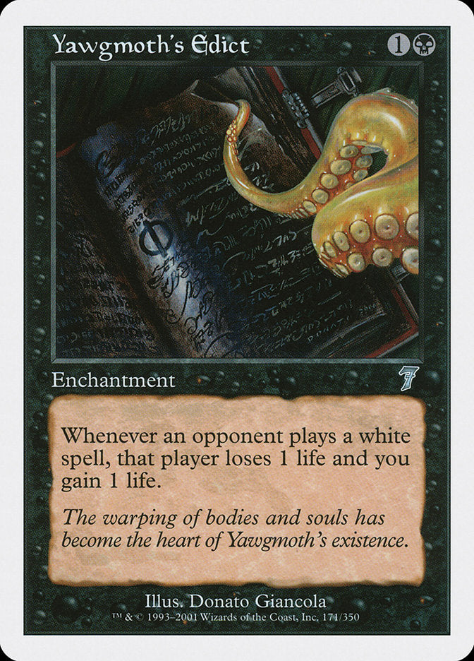 Yawgmoth's Edict [Seventh Edition] | Card Citadel