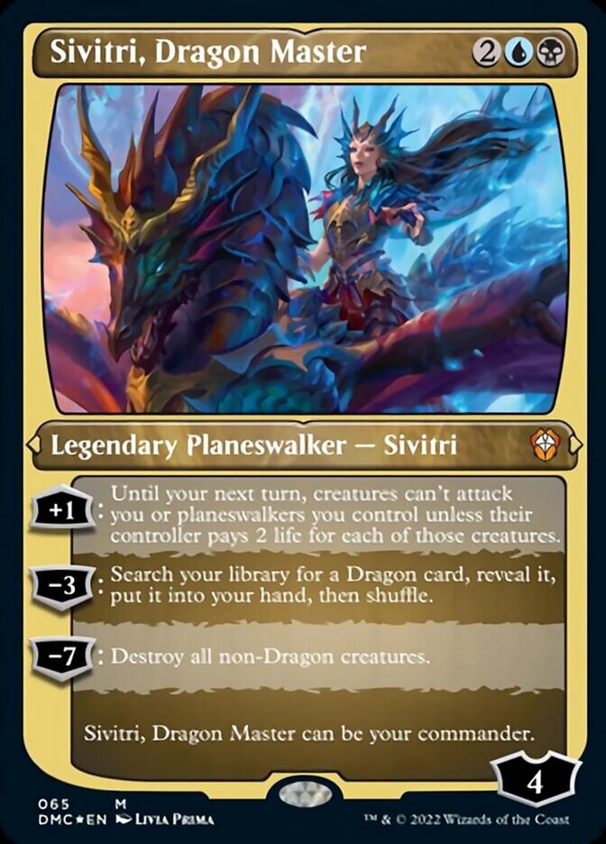 Sivitri, Dragon Master (Foil Etched) [Dominaria United Commander] | Card Citadel