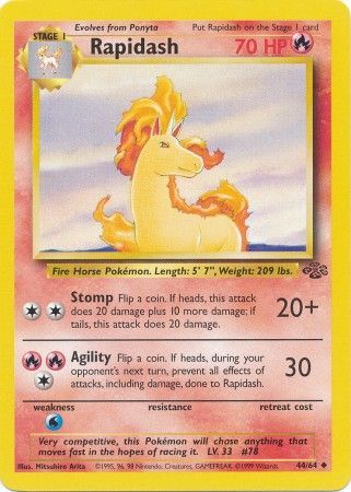 Rapidash (44/64) [Jungle Unlimited] | Card Citadel