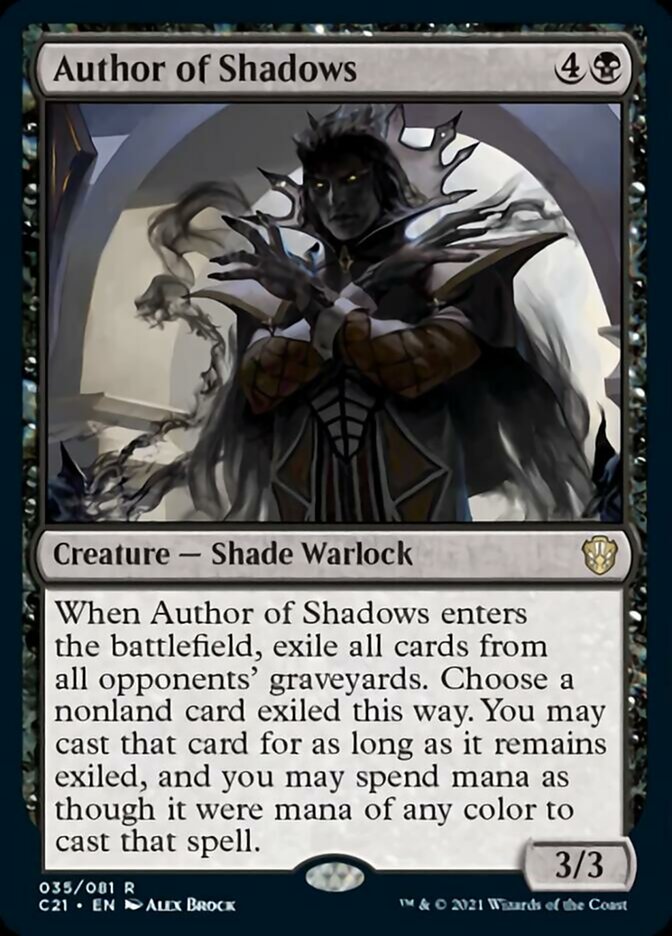 Author of Shadows  [Commander 2021] | Card Citadel