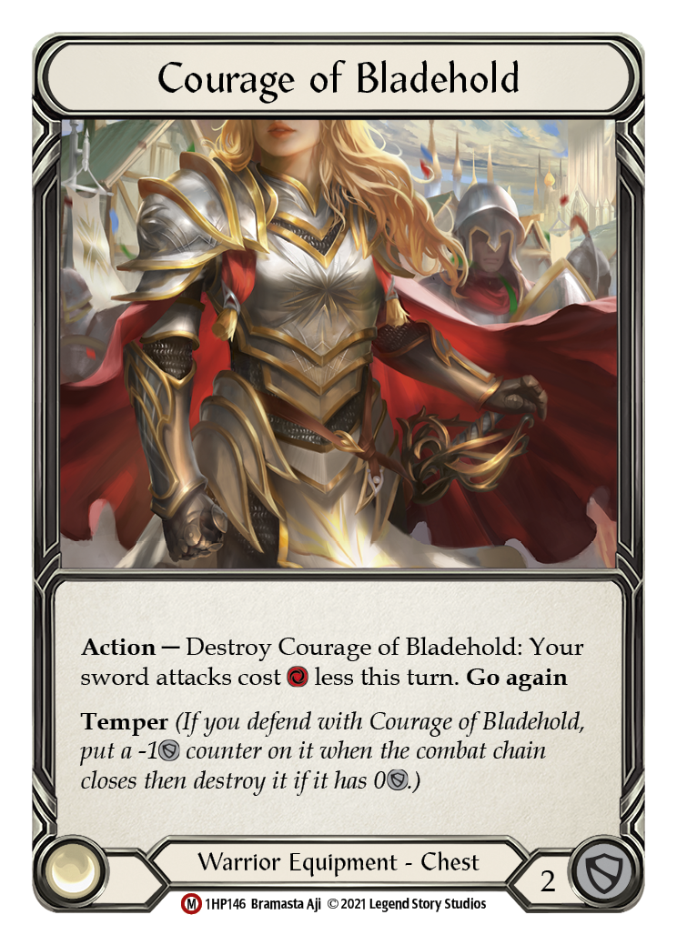 Courage of Bladehold [1HP146] | Card Citadel