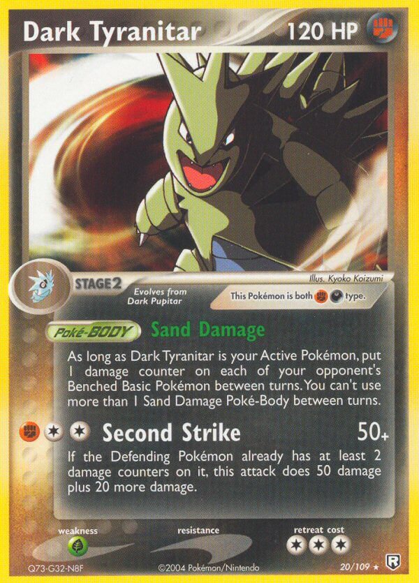 Dark Tyranitar (20/109) (Theme Deck Exclusive) [EX: Team Rocket Returns] | Card Citadel