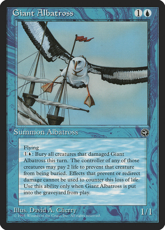 Giant Albatross (Red Flag) [Homelands] | Card Citadel