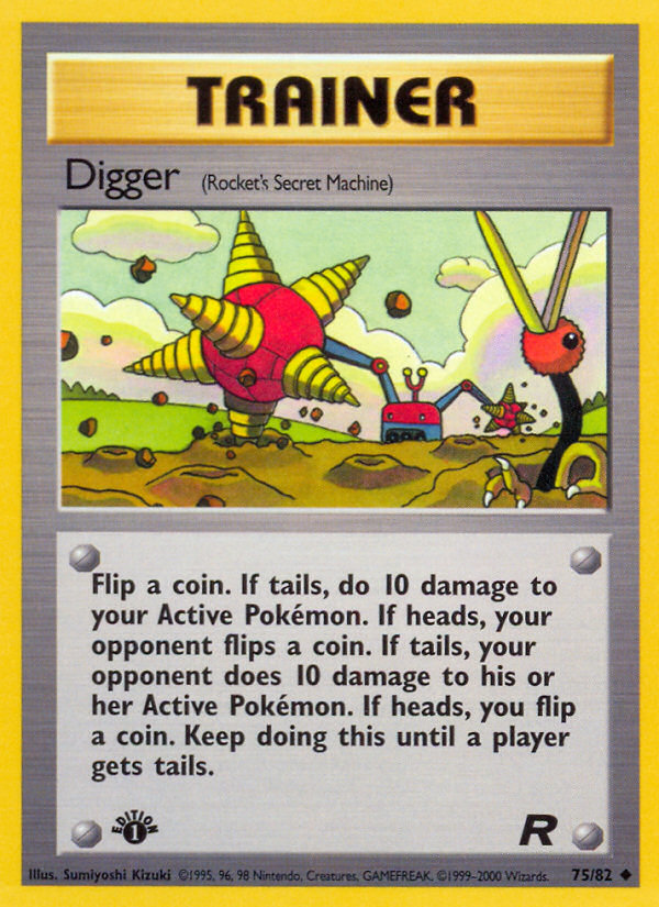 Digger (75/82) [Team Rocket 1st Edition] | Card Citadel