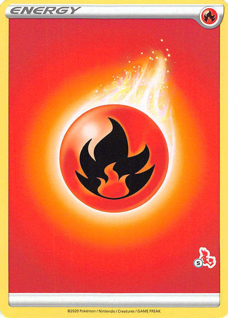 Fire Energy (Cinderace Stamp #5) [Battle Academy 2022] | Card Citadel