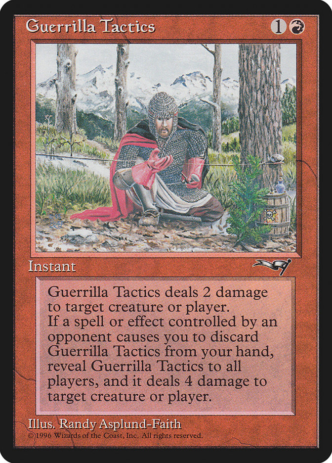 Guerrilla Tactics (Tripwire) [Alliances] | Card Citadel