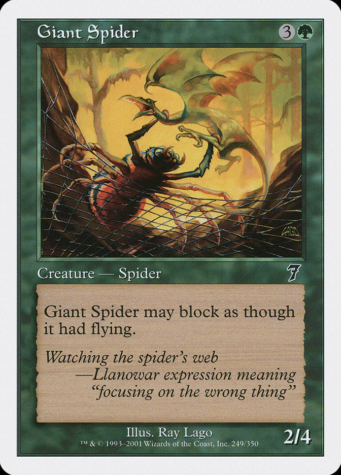 Giant Spider [Seventh Edition] | Card Citadel