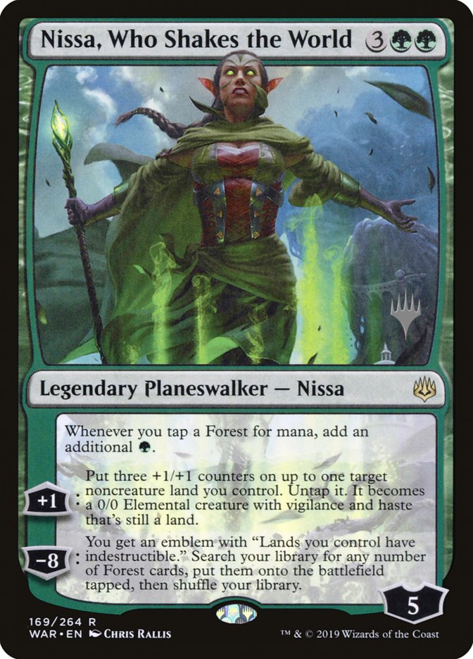 Nissa, Who Shakes the World [War of the Spark Promos] | Card Citadel