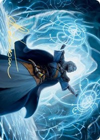 Frost Augur Art Card (Gold-Stamped Signature) [Kaldheim: Art Series] | Card Citadel
