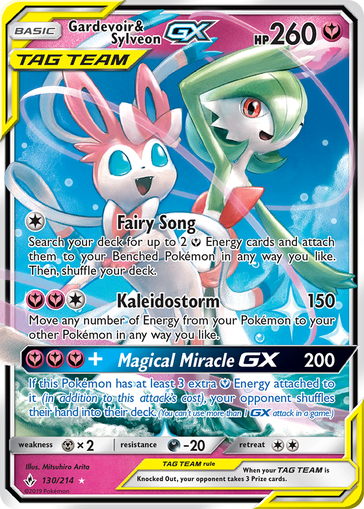 Gardevoir & Sylveon GX (130/214) [Sun & Moon: Unbroken Bonds] | Card Citadel