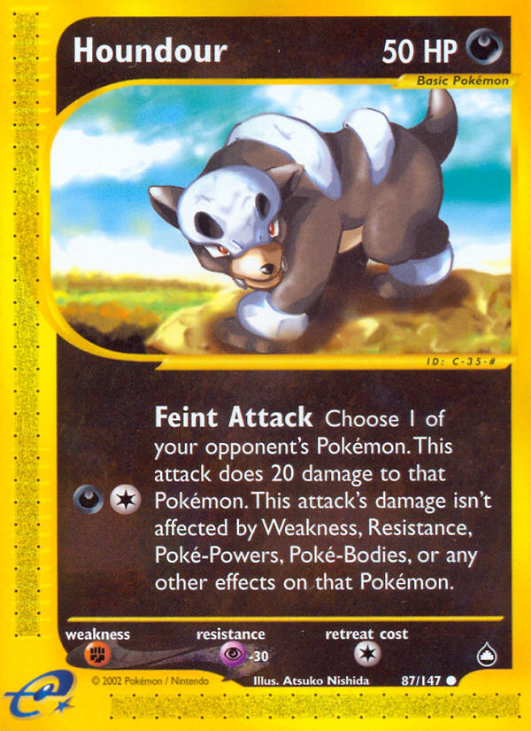 Houndour (87/147) [Aquapolis] | Card Citadel