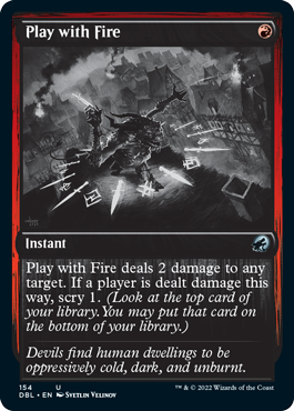 Play with Fire [Innistrad: Double Feature] | Card Citadel