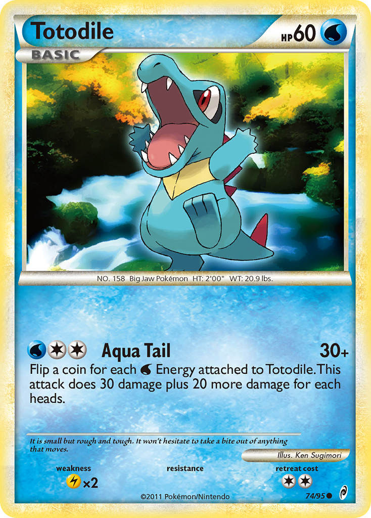 Totodile (74/95) [HeartGold & SoulSilver: Call of Legends] | Card Citadel