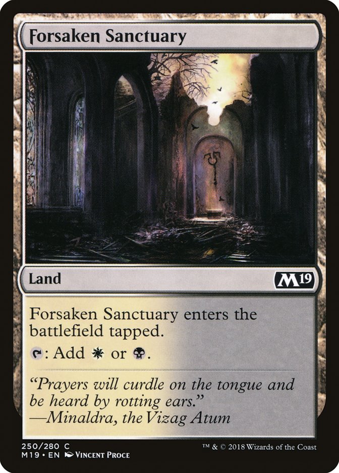 Forsaken Sanctuary [Core Set 2019] | Card Citadel