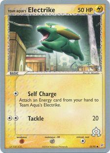 Team Aqua's Electrike (53/95) (Blaziken Tech - Chris Fulop) [World Championships 2004] | Card Citadel