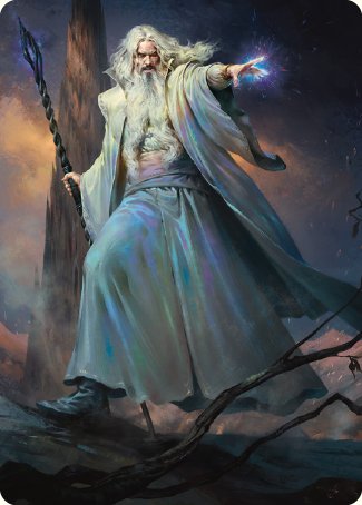 Saruman of Many Colors Art Card [The Lord of the Rings: Tales of Middle-earth Art Series] | Card Citadel