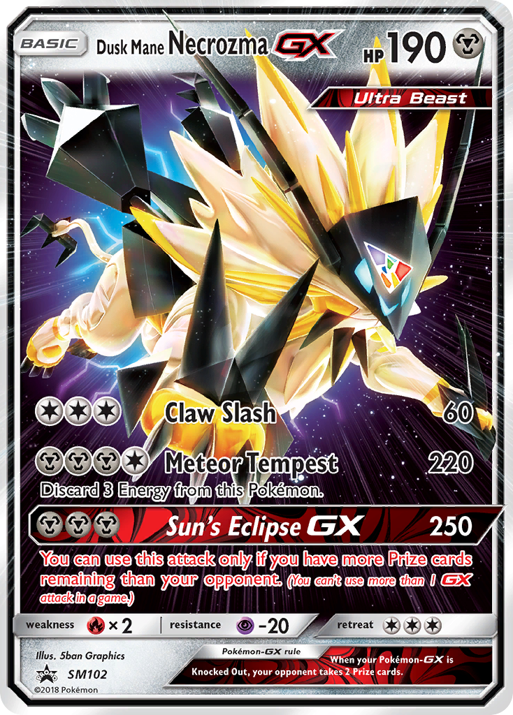 Dusk Mane Necrozma GX (SM102) [Sun & Moon: Black Star Promos] | Card Citadel