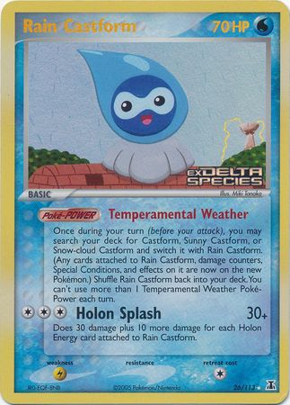 Rain Castform (26/113) (Stamped) [EX: Delta Species] | Card Citadel