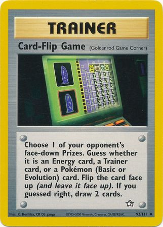 Card-Flip Game (92/111) [Neo Genesis Unlimited] | Card Citadel