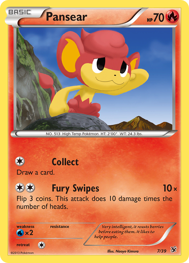 Pansear (7/39) [XY: Kalos Starter Set] | Card Citadel