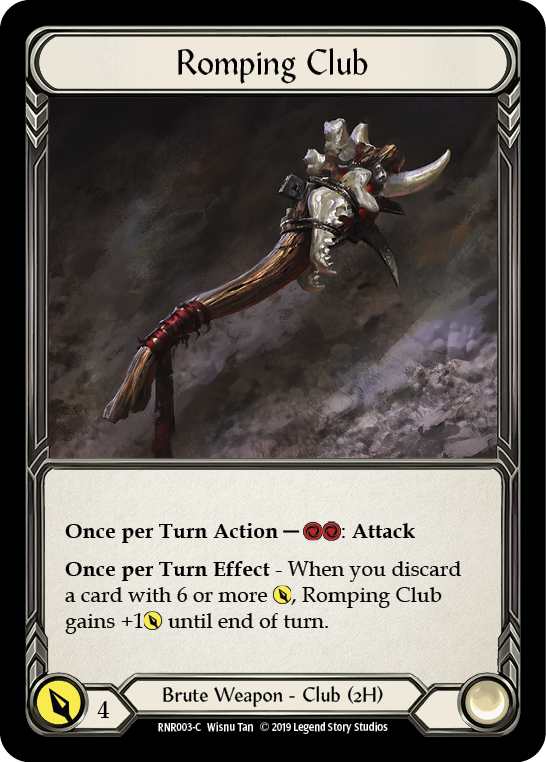 Romping Club [RNR003-C] (Rhinar Hero Deck)  1st Edition Normal | Card Citadel