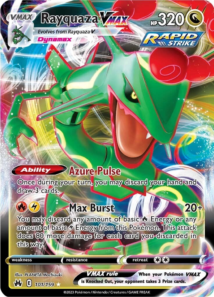 Rayquaza VMAX (101/159) (101) [Sword & Shield: Crown Zenith] | Card Citadel