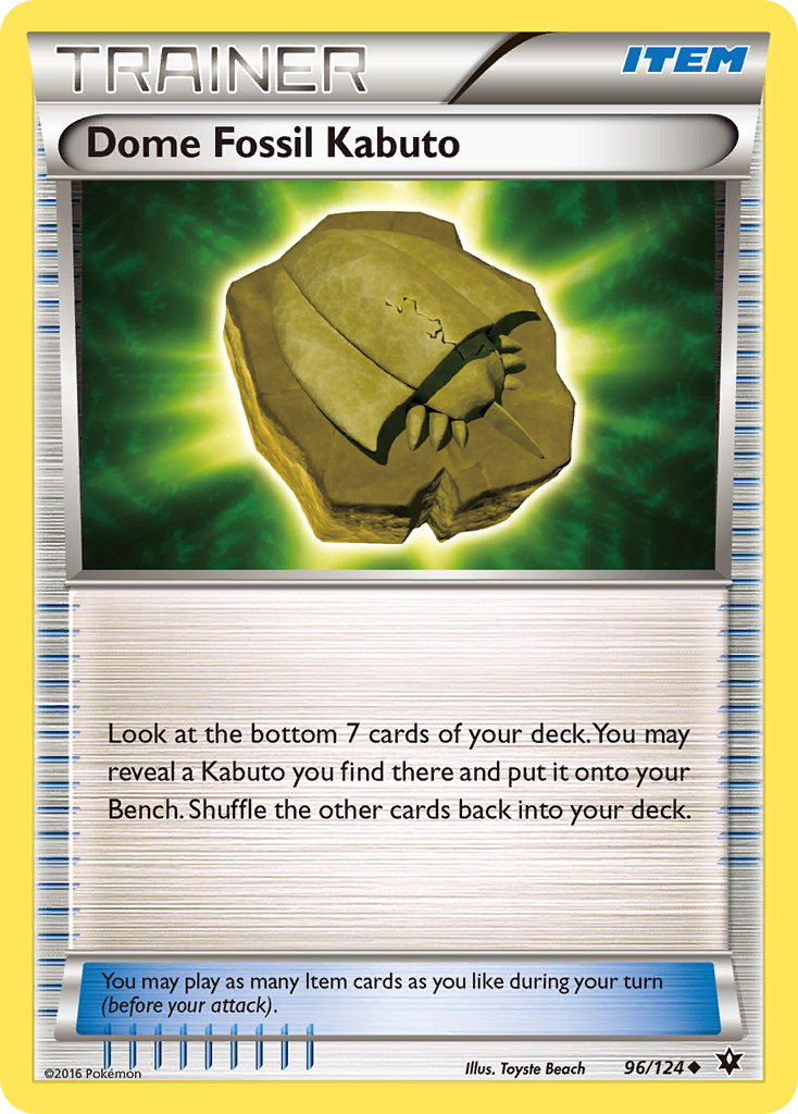 Dome Fossil Kabuto (96/124) [XY: Fates Collide] | Card Citadel