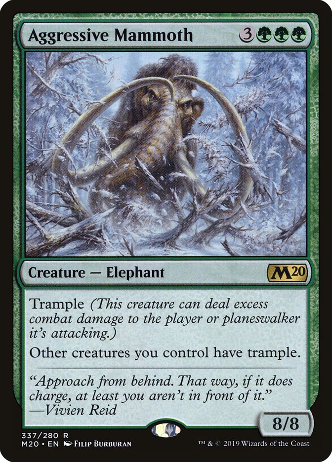 Aggressive Mammoth [Core Set 2020] | Card Citadel