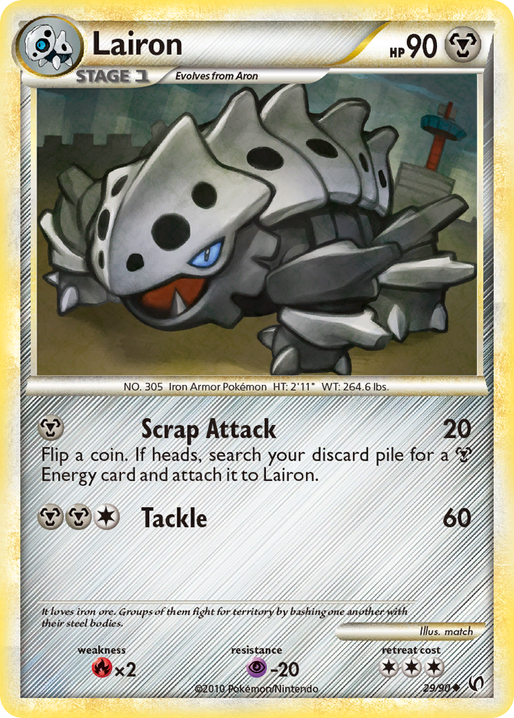 Lairon (29/90) [HeartGold & SoulSilver: Undaunted] | Card Citadel