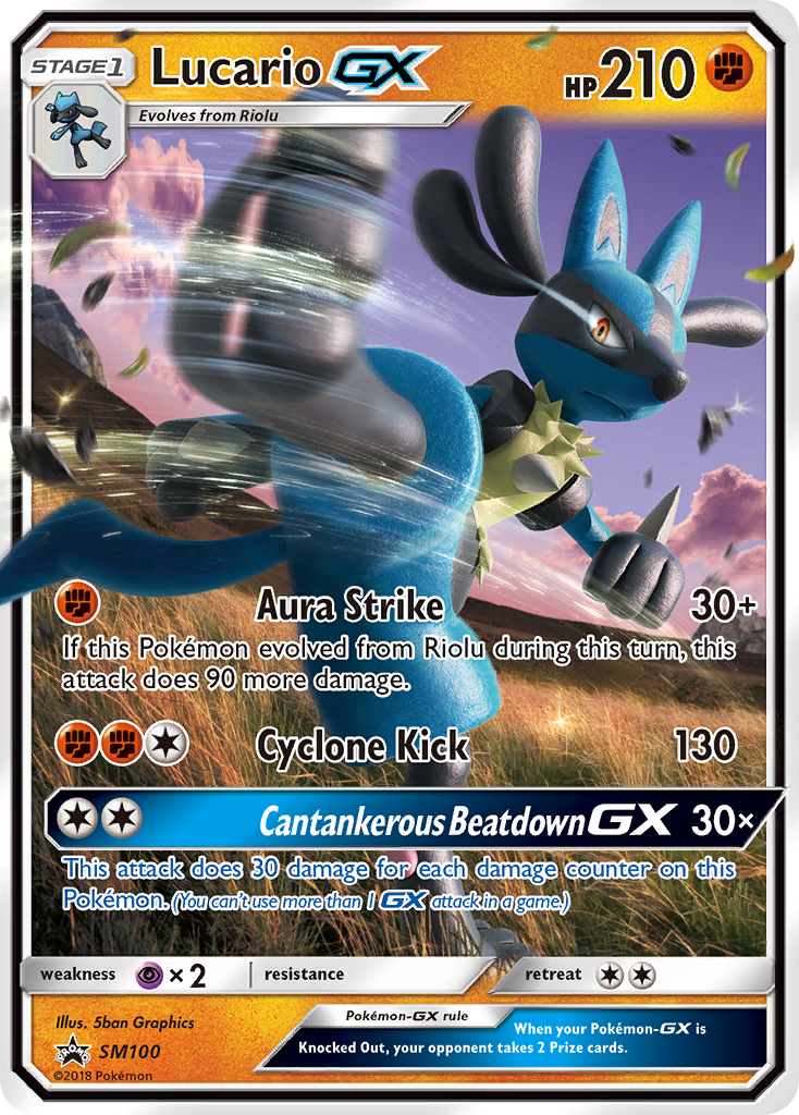 Lucario GX (SM100) [Sun & Moon: Black Star Promos] | Card Citadel