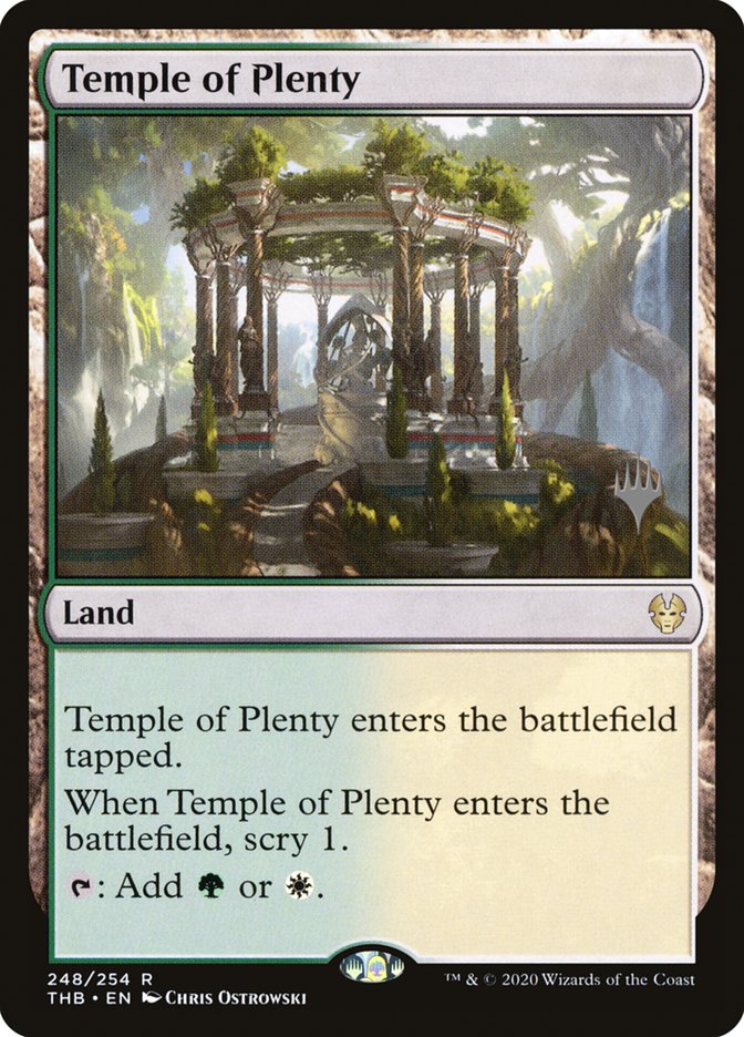 Temple of Plenty (Promo Pack) [Theros Beyond Death Promos] | Card Citadel