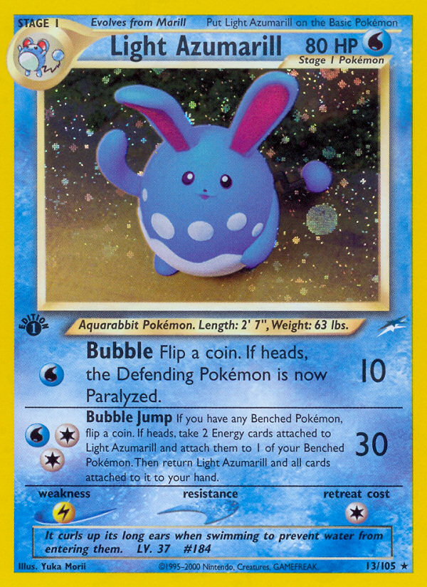 Light Azumarill (13/105) [Neo Destiny 1st Edition] | Card Citadel