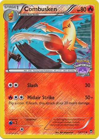 Combusken (13/111) (States Championship Promo) [XY: Furious Fists] | Card Citadel