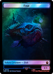 Fish // Alien Salamander Double-Sided Token (Surge Foil) [Doctor Who Tokens] | Card Citadel