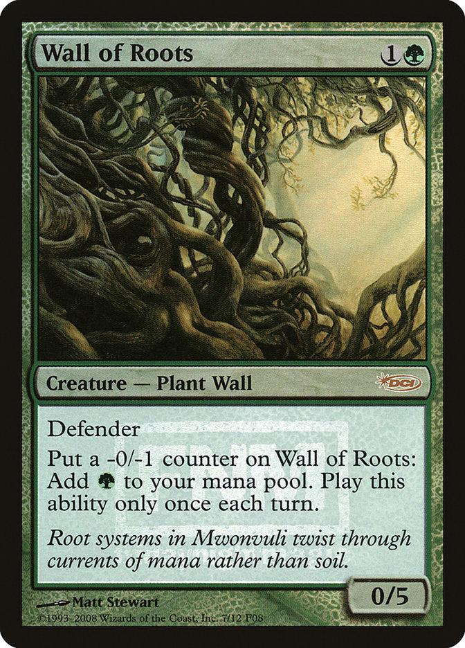 Wall of Roots [Friday Night Magic 2008] | Card Citadel