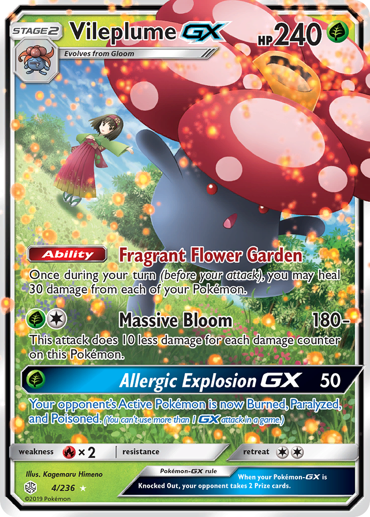 Vileplume GX (4/236) [Sun & Moon: Cosmic Eclipse] | Card Citadel