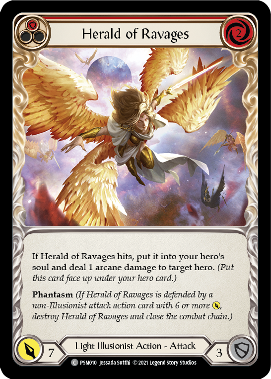 Herald of Ravages (Red) [PSM010] (Monarch Prism Blitz Deck) | Card Citadel