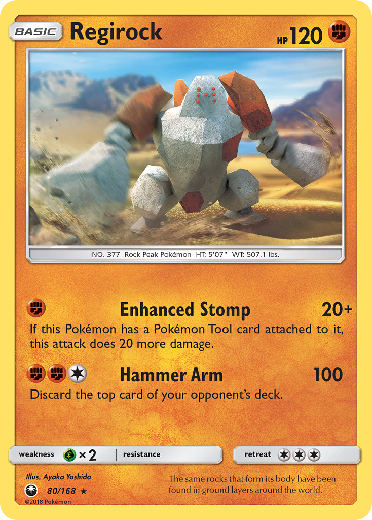 Regirock (80/168) [Sun & Moon: Celestial Storm] | Card Citadel